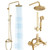MOSSON Antique Brass Shower System Bathroom Shower Faucet Set