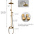 MOSSON Antique Brass Shower System Bathroom Shower Faucet Set