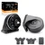 FARBIN Car Horn Compatible with Hyundai/Kia. 12V Waterproof Auto Horn Loud High/Low Tone Electric Snail Horns with Protective Grill (black horn with plug for Hyundai)