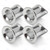 WENJTP 4pcs Velocity V Stack Add Horse Power 20V 4AG ITB/ITBs Air Horn Funnel Compatible with Toyota AE86 Corolla GTS Velocity V-Stacks Airbox Intake Trumpet HTRACING (Silver)