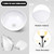 Hortsun 4 Pcs Lamp Shades for Floor Lamps, Replacement Plastic Lampshade