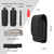 QEES Multitool Sheath for Belt, Tactical Multitool Holster & EDC Pouch, Magnetic Knife Case fits Leatherman Wave Plus Surge Free P4 Super Tool, Heavy Duty Nylon Belt Organizer for Flashlight & Pen