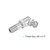uxcell Metric Nickel Plated Brass Straight Grease Fitting M6x0.75mm Thread
