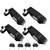 4Pcs Compression Latch Lock Trigger Latch Lock Compression Latches Flush Mount Zinc Alloy Adjustable Lever Hand Operated Black