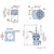 4Pcs Push Button Latch Series Plastic & Metal to Close Latch with Locking for Marine Boat Tool Box Latch, Glove Box Latch Hinges