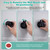 Hibbent Vacuum Suction Cup Shower Head Holder, Removable Showerhead Bracket, Height Adjustable Shower Wand Holder & Wall Mount ABS Plastic Suction Holder for Handheld Shower Head, Matte Black