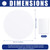 Sosation 6pcs Ceiling Cover Plate Wall Hole Cover 48pcs Tape, White, 7 in