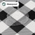 misaya Round Fitted Tablecloth with Elastic Edge, Buffalo Plaid Waterproof Vinyl Flannel Backed Table Cloth Cover Fits 45"-56" Round Tables for Dinner, Outdoor, Picnic, Black White Check