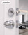 Lanwandeng (4 Sets) All Keyed Same Entry Door Knob and Single Cylinder Deadbolt Combo Set, Satin Nickel Exterior Door Knobs with Lock and Keys for Entrance and Front Door