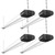 BBOUNDER 4Pack 4FT LED Shop Light, 65000K, 40W=250W, Linkable for Garage