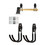 zoele Wall Mount Axe Hanger, Axe Rack Holder, Pickaxe Wall Hook, Garage Power Tool Hanger Wall Hook, Steel Garage Tool Storage Organizer Utility Hooks (Black)