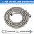 RUMOSE 118 inches Extra Long Shower Hose, Nickel