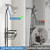 Joqixon Upgraded Extended Length Shower Organizer with Hooks, Rustproof Shampoo Soap Holder, Large Hanging Bathroom Caddy