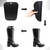 Coume 30 Pieces (15 Pairs) Boot Shapers Form Inserts, 16 Inch, Black