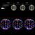 LED Light Balls Outdoor Set of 3, Hanging Tree Globe Lights with Fold Flat Metal Frame for Outside, Garden, Yard, Christmas Sphere Decoration (Multi-Color)