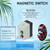 LE1D12 Single Phase Magnetic Switch Box, Single Phase 220V 230V 3 Phase 380V 400V 9 to 13A Magnetic Switch IP55 Flame Retardant Magnetic Starter Motor Control