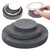 Imncya Plate Separators Storage, 60 Pcs 3 Size Felt Dish Dividers, Grey