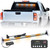 XRIDONSEN 35 inch Strobe Light Bar 144 LED Amber White Truck lights
