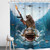 Funny Cool Humor Shower Curtain Men Adults Ocean 60Wx72H Inch Decor