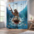Funny Cool Humor Shower Curtain Men Adults Ocean 60Wx72H Inch Decor