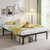 EMODA 14 Inch King Bed Frame Heavy Duty Metal Platform with Steel Slats