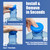 5 Gallon Water Jug Cap Reusable, Non-Spilling 55mm Water Bottle Dispenser Caps, Silicone 5 Gal Jug Replacement Caps Lids Anti Splash (Ocean Blue, 3 Pack)