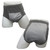 Men's Washable Incontinence Shorts Open Underwear Adults Patient Reusable Breathable Pant Diapers for Adults Prostate 500ml (X-Large, Grey)
