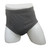 Men's Washable Incontinence Shorts Open Underwear Adults Patient Reusable Breathable Pant Diapers for Adults Prostate 500ml (Large, Black)
