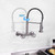 DOLGABA Wall Mount Kitchen Faucet with Sprayer, 6 Inches, Brushed Nickel