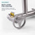 DOLGABA Wall Mount Kitchen Faucet with Sprayer, 6 Inches, Brushed Nickel