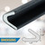 Adhesive V Shape Weatherstrip, Weather Stripping Door Seal Strip Foam Door Frame Insulation Side Jamb Bottom Groove Gap Filler Soundproof V Weatherstripping (Black, 1/2 in x 1/2 in x 26 Ft)