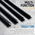 Adhesive V Shape Weatherstrip, Weather Stripping Door Seal Strip Foam Door Frame Insulation Side Jamb Bottom Groove Gap Filler Soundproof V Weatherstripping (Black, 1/2 in x 1/2 in x 26 Ft)