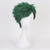 XiongXiongLe Dark Green Short Wavy Side Parting Styled Bob Adult Wigs