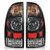 Boine Tail Light Compatible With 2005-2015 Toyota Tacoma Pickup Driver and Passenger Side Black Bezel Rear Light Brake Lamps LED Lens - Bulb and Harness Included 8155004160 8156004160