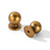 khtumeware 25 Pack 1 inch Vintage Retro Antique Brass Zinc Alloy Cabinet Knob - Single Hole Center Cabinet Pull Hardware for Bedroom, Kitchen.