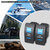 DaierTek LED Light Bar Rocker Switch and Rear Lights Rocker Switch Blue 12V/24V 20A/10A 5 Pin Marine with Wires for Auto Car Polaris Ranger Can-am RZR Boat