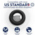 TubRing Pop-Up Drain Protector & Strainer Silicone Hair Catcher, Black