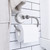 Design House Savannah Toilet Paper Holder, Polished Chrome, White