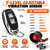 TOTMOX Car Alarm Siren 120dB, Car Security Horn Cw-8110, Universal Vehicle Alarm Security ion System, Theft Device 12V 20W, 2 Remote Controls 6 Tone Alarm Loudspeaker 7-Level Sensitivity