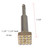 ACTINTOOL 5 5/8 in. x 1 1/4 in. 16 Tips Concrete Repair Patch Prepare SDS Plus Bits, 1 1/4 Inch Square Head SDS Plus Hammer Bit for Rotary Hammer (Pack of 4)