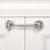 2 Packs Brushed Nickel 4”Hook and Eye Gate Door Latch,Solid Barn Door Lock