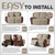 KinCam Waterproof Loveseat Recliner Covers Washable, 2 Seater, Khaki