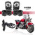 Bravema Motorcycle Foot Peg Pedals，Highway Footrest, 1.25 inch Crash Bars Footpegs Fit for Harley Touring Honda Kawasaki Suzuki Yamaha (Short Size)