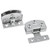 Cabinet Glass Door Hinge,2 Pcs 90 Degrees Frameless Glass Door Hinge for Cupboard Display Clip Showcase Wine Cabinet Clamp Gate Silver