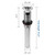 WiseWater 2-Pack Grid Bathroom Sink Drain Assembly with Overflow, 1-1/2 x 10 Inch Stainless Steel Extended Thread Drain Strainer for Thick Countertops, CUPC Certified Replacement Kit