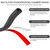 Benory Large Gap Silicone Exterior Door Weather Stripping, 19.7FT Black