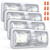 Aaleds RV Lights Interior, 12 Volt Led Lights 1000LM, Camper Lights 8W, RV Led Lights Interior Fixtures 12V, RV Ceiling Dome Light with Switch for RV/Camper/Trailer/Boat/Car (Natural White, 4Pack).