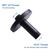 DOLGABA Straight Shower Arm with Flange, Ceiling Mount 3" Pipe, Matte Black