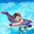 HOHQB Spinosaurus Dinosaur Pool Floats Kids Love It, Dinosaur Pool Ring for Kids Ages 3-10 Boys Girls