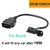 iKKEGOL Full 16 Pin OBD2 Male to Female Cable with Underdash Mount Bracket Wire Harness Extension Adapter Connector 30cm 12inch